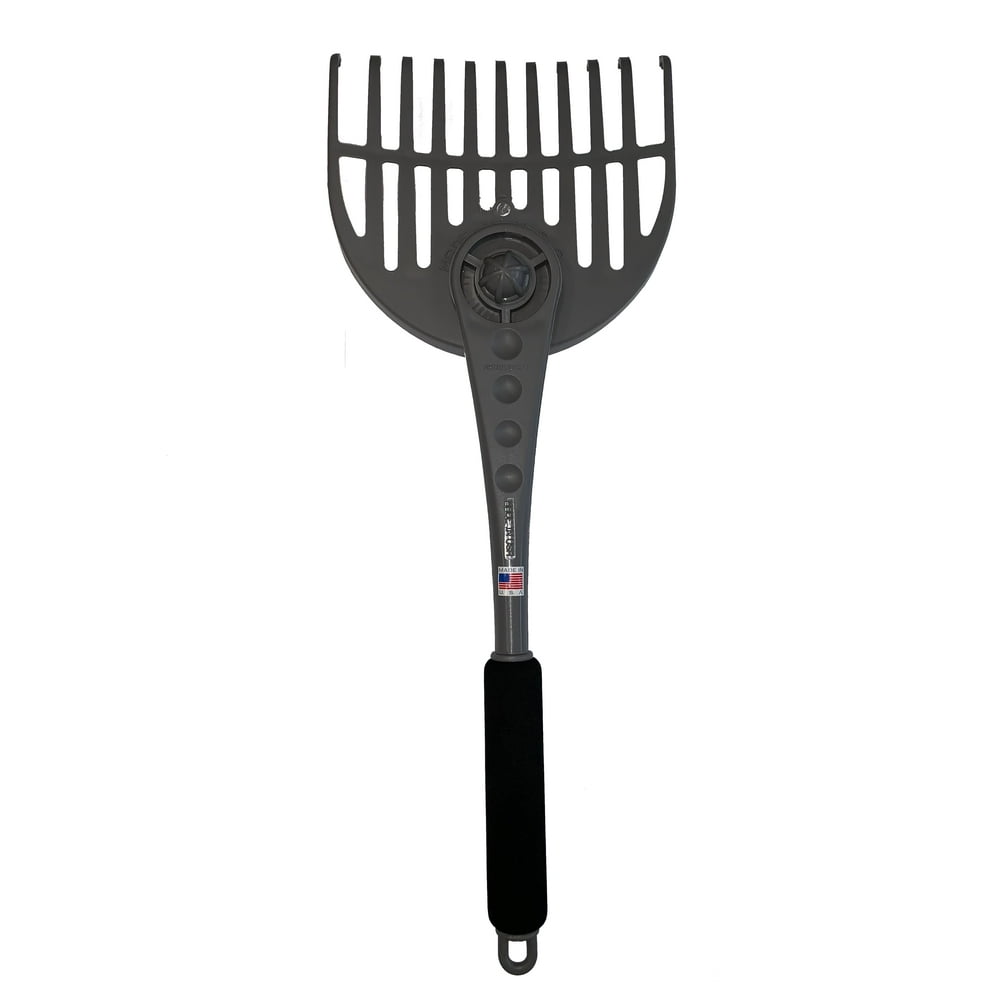 Adjustable Rake Away Small Adjustable Hand Held Rake. Lawn and Leaf