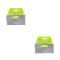 thumbnail image 1 of Transemion Convenient Shelf Bins Storage Solution For Home Or Office Collapsible For Easy Gray+green 30x24x15cm 2Set, 1 of 6