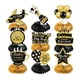 thumbnail image 1 of 9 decoraciones para fiesta de jubilación, centro de mesa de jubilación con diseño de panal negro y dorado para despedidas familiares., 1 of 8