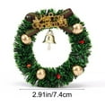 thumbnail image 3 of JoyMoreHome 2Pcs Mini Magnetic Christmas Wreaths with Mini Bells, Home Xmas Decor Christmas Refrigerator Wreaths for Window Door Holiday Indoor Home Decor, 3 of 6
