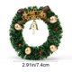 thumbnail image 3 of Mini guirnalda magnética navideña | Decoración festiva para el refrigerador con campanas y estrellas | Pack de 2 coronas de plástico para decorar el hogar y la oficina en Navidad, 3 of 6