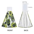 thumbnail image 3 of Yayeee Kitchen Hanging Hand Towels Set of 2 with Loop Bathroom Absorbent Tie Towel, Gray Floral, 3 of 7