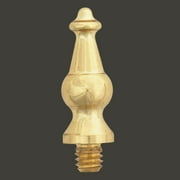 Renovators Supply Solid Brass Large Cabinet Door Hinge Finial Pair 1.5 in Kitchen Cabinet Hinge Finial w/Temple Tip