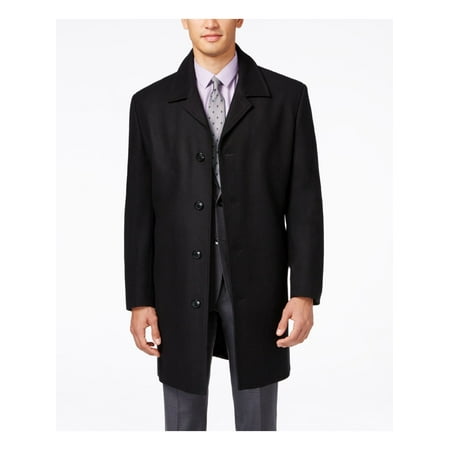 LONDON FOG Mens Black Coat 42L