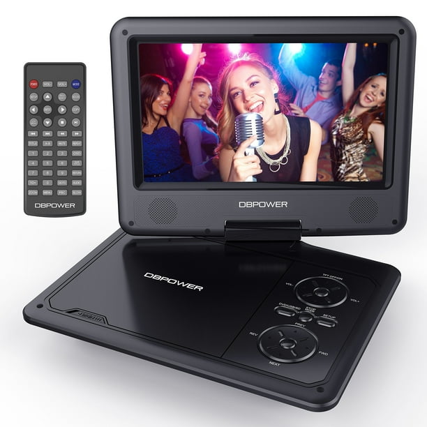 DBPOWER 9.5Inch Portable DVD Player with Rechargeable Battery, SD Card