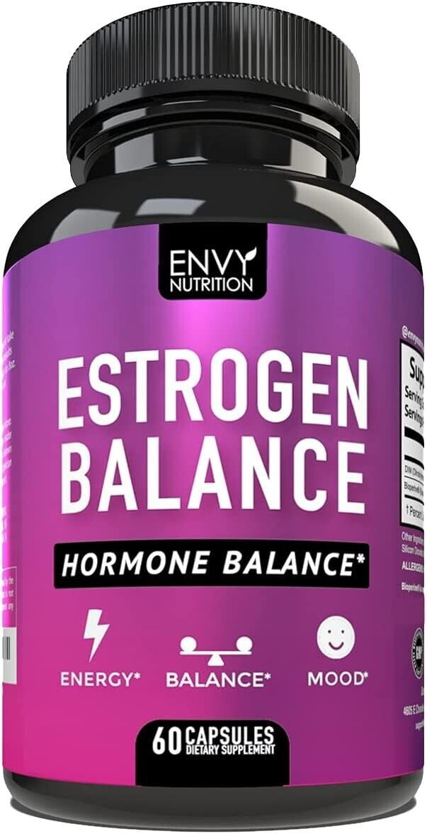 Estrogen Balance - Hormone Balance for Women with DIM- Menopause Relief 60 Capsules