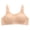 Beige, variant on JINMGG Womens Plus Size $5 Women Plus Size Camouflage Print Front Deduction BreathNon-Steel Ring Non-Magnetic Buckle Underwear Bras Beige XXL