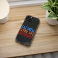 thumbnail image 5 of DistinctInk Clear Case for Apple iPhone 13 Pro MAX (6.7" Screen) - Eat Well Stay Fit Die Anyway, 5 of 9