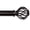 Cobalt Nickel-18"-144", variant on Adjustable Curtain Rod Cobalt Nickel 18"-45" for Bedroom Living Room Windows