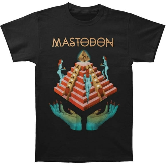 Mastodon Mens Step Pyramid Slim Fit T-Shirt Noir