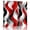 Black Red, variant on Wall Art Prints, Red Black Grey Framed Canvas Prints for Bedroom Living Room Bathroom Office, Moire Modern Artwork Abstract Gallery Wrap Wall Art Poster for Gifts Home Decor 12"x12"