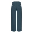 thumbnail image 6 of Landzoo Women Stretch Twill Cropped Wide Leg Pant Comfy Casual Capri Pants High Waisted Straight Leg Chino Pants Ankle Jeans Comfortable Breathable Sporty Women's Yoga Pants, 6 of 9