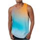thumbnail image 4 of Camiseta sin mangas con cuello en V para hombre, de punto, con rayas verticales, para fitness, deportes, ocio, ajustada, con degradado, con cuello en I y hombros anchos., 4 of 7