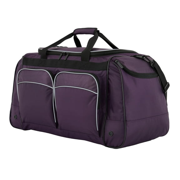 Protege 28 in Jumbo Sport Duffel Bag for Travel, Purple