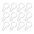 thumbnail image 1 of OUNONA 12 Piezas Ganchos para Cortinas de Ducha Rodillo Deslizante Anillos de Acero Inoxidable Inoxidables con Clips Pulidos para Barras de Baño Cortinas (Plata) como se Muestra, 1 of 4