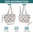 thumbnail image 4 of FORMRS Tote Bag for Women Quilted Large Capacity Travel Work Carry On Shoulder Handbag, Beige Nordic Christmas House, 4 of 7