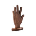 thumbnail image 2 of Wooden Ring Holder Stand Hand Shape Jewelry Organizer Display 7.08In, Crafts Storage Rack for Rings Accessories Vanity Dresser Desktop Retail Showcase Home Decor Photography Props Gift Giving, 2 of 6