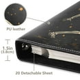 thumbnail image 3 of FORMRS 3 Ring Photo Album 4"x6" Self Adhesive Large Capacity PU Leather Cover, Black Halloween Dancing, 3 of 8