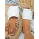 thumbnail image 1 of Women's Casual Fish Mouth Slip-on, Glitter Summer Flat Sandals With Back Strap, 1 of 4