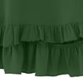 thumbnail image 4 of hlysgo Women's Batwing Sleeve Tunic Tops V Neck Double Ruffle Trim Boho Blouse Casual Loungewear Home Vacation Shirts Army Green,2xL, 4 of 5