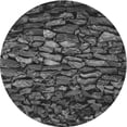 thumbnail image 1 of Ahgly Company Tapis Rond d'Intérieur à Motifs Gris, 3 Pieds Rond, 1 of 6