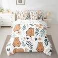 thumbnail image 3 of Homewish Cute Cartoon Capybara 7-Piece Twin Bedding Sets,Country Farmhouse Lodge Bedding Comforter Set,Brown White Sheet Sets For Boys Kids,Ultra Soft Home Decor Reversible, 3 of 9