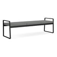 thumbnail image 1 of Gansett Reception Waiting Room 3-Seat Bench / Black Steel / Light Gray, 1 of 7