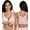 Pink, variant on Exerin Women's Front Closure Non Padded Underwire Plus Size Posture Back Support Bra(36G,Black)
