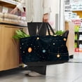 thumbnail image 6 of Constellation Large Foldable Oxford Cloth Laundry Basket Beach Bag Shopping Basket Grocery Bags, 6 of 7