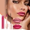 thumbnail image 4 of Liquid Lipstick Lipstick And Lip Liner Set, Two-In-One Matte Long-Lasting High Color Liquid Lip Gloss And Smooth Lip Liner Makeup 4ml, 4 of 6