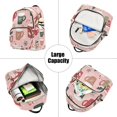 thumbnail image 5 of FORMRS Mini Backpack Purse for Women Quilted Travel Daypack Casual Shoulder Bag, Brown Christmas Cups, 5 of 7