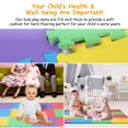 thumbnail image 5 of Moclever 16Pcs Portable Kids Play Mat, Kids Puzzle Exercise Mat Multi-Color Anti-Skid EVA Playmat for Infants Baby Toddlers, 12.2x0.4in, 5 of 13