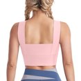 thumbnail image 5 of Women Bras Fashionable Solid Color Underwire Gathering Sports And Fitness Bra Bras for Women No Underwire Pink M, 5 of 5