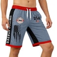 thumbnail image 4 of 4th of July Shorts for Men - 250th Anniversary Patriotic Print Shorts, Stars and Stripes Casual Summer Beach Holiday Shorts 3XL, 4 of 4