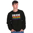 thumbnail image 5 of Pride LGBTQ Rainbow Queer Equality Sweatshirt for Men or Women Brisco Brands S, 5 of 6