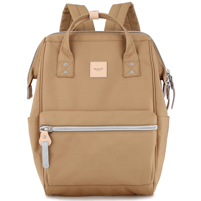 Mochila himawari 1881-Camel de lona impermeable 18L 41x28x16cm