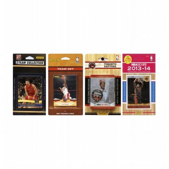 CandICollectables RAPTORS4TS NBA Toronto Raptors 4 Ensembles de Cartes à Échanger sous Licence Différentes