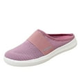 thumbnail image 2 of FITORON Women's Sneakers- Fashion Shoes Breathable Slip-on Mesh Outdoor Leisure Casual Sneakers Pink 35, 2 of 3