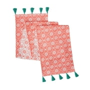 The Pioneer Woman Floral Geo Table Runner, Red, 14"W x 90"L