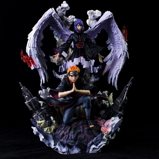 Figura de Acción Anime Naruto Shippuden Bandai Konan Pain Hokage Uchiha Itachi 37 cm
