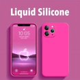 thumbnail image 2 of Square Soft Liquid Silicone Cover Case For iPhone 15 14 13 12 11 Pro Max Plus XS XR X Colorful Ultra Armor Bumper Cover, 2 of 5