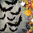 thumbnail image 6 of DefiDgd 18pc Halloween Hanging Bats Scary,Fake Black Hanging Flying Bat Spooky for Yard Sign Outdoor Indoor Lawn Decorations Party Supplies, 6 of 6