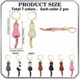 thumbnail image 2 of 14Pcs 7 Colors Cat Stitch Markers Alloy Enamel Crochet Stitch Marker Charms Animal Leverback Clasp Knitting Charms for DIY Keychain Jewelry Weaving Sewing Crafts for DIY, 2 of 9