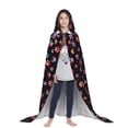 thumbnail image 3 of Honeii Animal Paw 1 Print Poncho Cape, Cloak Coat, Snuggly Hooded Wearable Blanket, Hooded Cape For Teenagers,Halloween Costumes-Large, 3 of 7