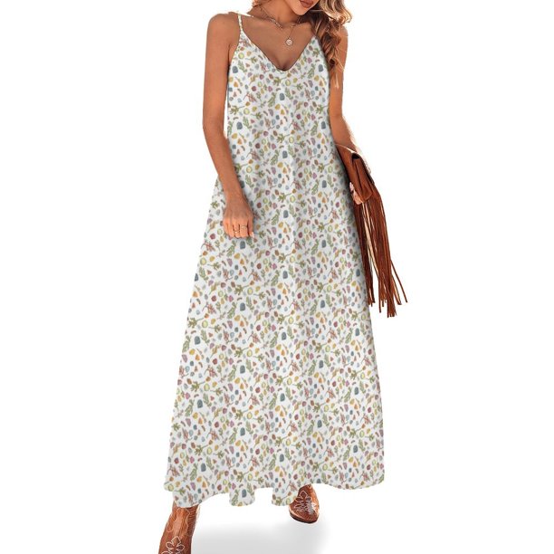 Vestido sin mangas para caminar por la playa vestidos para mujer vestidos de noche de lujo 2024