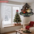 thumbnail image 2 of Metal Hanging Christmas Tree Wind Spinner - Festive Garden Decoration with Twinkling Lights & Classic Clock Design for Yard 2023, 2 of 7
