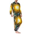thumbnail image 2 of Fotbe Space Planet Pijama de Hombre con Estampado de Manga Larga, Conjunto de 2 Piezas, Ropa de Dormir Suave y Cómoda con Bolsillos-X-Large, 2 of 7