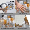 thumbnail image 4 of 1pc Abstract Square Composition Absorbent Non-Slip Bathroom Thickened Flannel Rug Decor,Soft,Quick Drying,Suitable For Indoor/outdoor Use,Bathrooms,Bedrooms,Kitchens,Terrace,Laundry Rooms,16"x24", 4 of 9