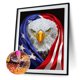 thumbnail image 2 of Kits Cuadrados Completos de Pintura de Diamantes Cuadro de Mosaico de Águila de Bandera Americana FF579 FLhrweasw, 2 of 9