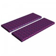 thumbnail image 1 of Abstract Bench Cushion Set of 2, Illustration of Funky Geometric Grid Groovy Rhythmic Cube Motifs, Standard Size Foam Pad and Decorative Cover, Cobalt Blue Raspberry, by Ambesonne, 1 of 4